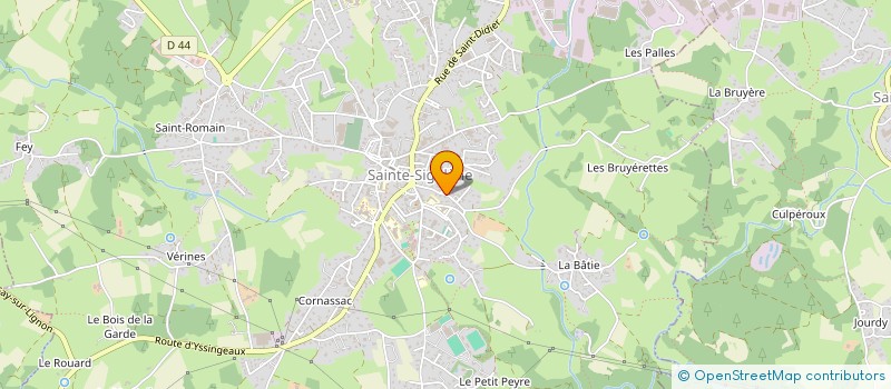 localisation de l'entreprise MONSIEUR ANTONIO BISACCIA  SAINTE-SIGOLENE