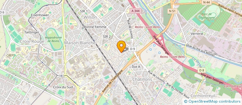 localisation de l'entreprise MONSIEUR ANTONIO BORREGO DIAS  REIMS