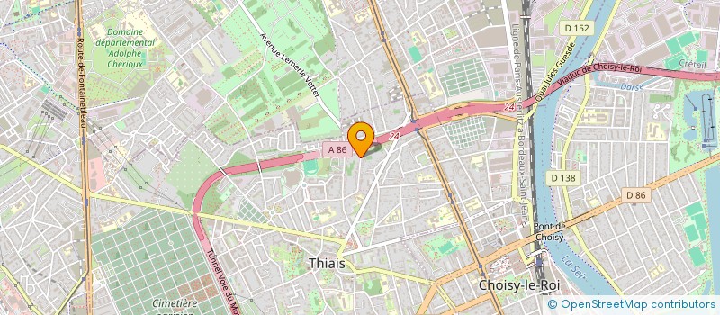 localisation de l'entreprise MONSIEUR ANTONIO CARVALHO FERNANDES  THIAIS