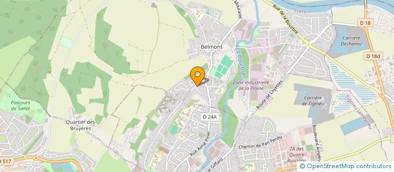 localisation de l'entreprise MONSIEUR ANTONIO CATITA DE SOUSA  CHAVANOZ