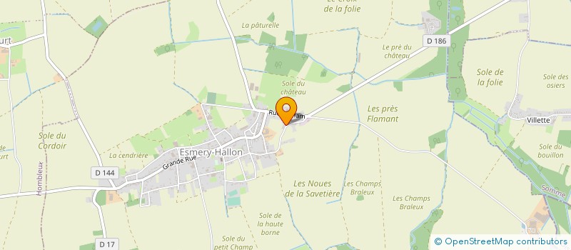 localisation de l'entreprise MONSIEUR ANTONIO COELHO à ESMERY-HALLON
