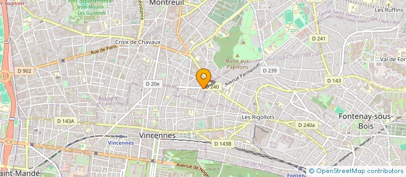 localisation de l'entreprise MONSIEUR ANTONIO CORREIA à MONTREUIL