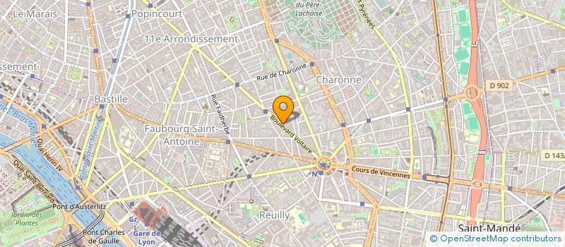 localisation de l'entreprise MONSIEUR ANTONIO CUADRA MARIN  PARIS