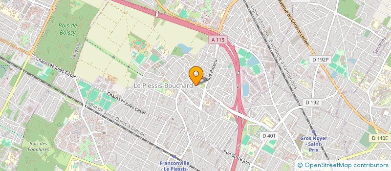 localisation de l'entreprise MONSIEUR ANTONIO DA SILVA à LE PLESSIS-BOUCHARD