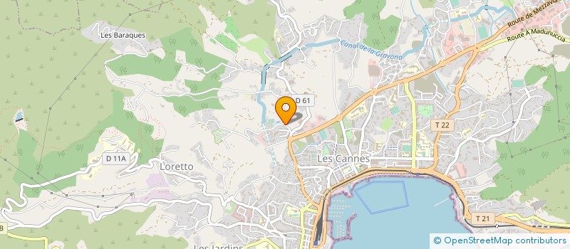 localisation de l'entreprise MONSIEUR ANTONIO DA SILVA GONCALVES à AJACCIO