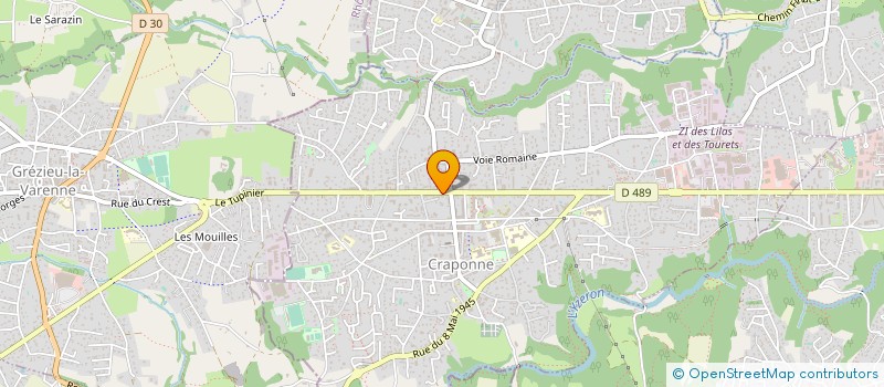 localisation de l'entreprise MONSIEUR ANTONIO DA SILVA MARTINS  CRAPONNE