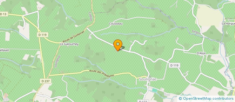 localisation de l'entreprise MONSIEUR ANTONIO DA SILVA NUNES  SOULIGNAC