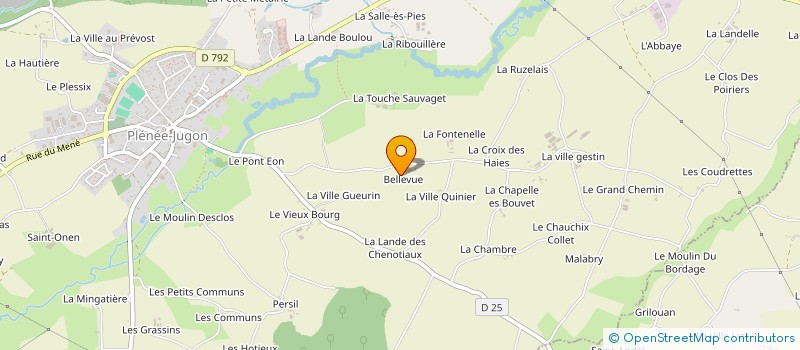 localisation de l'entreprise MONSIEUR ANTONIO DA SILVA VIEIRA  PLENEE-JUGON