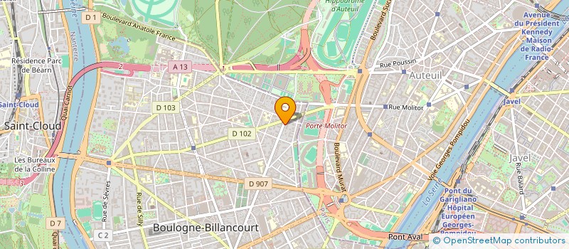 localisation de l'entreprise MONSIEUR ANTONIO DE BARROS SAGRES à BOULOGNE-BILLANCOURT