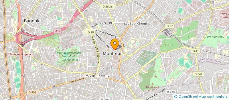 localisation de l'entreprise MONSIEUR ANTONIO DE OLIVEIRA à MONTREUIL
