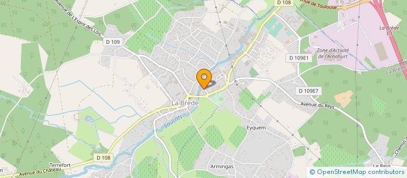 localisation de l'entreprise MONSIEUR ANTONIO DE OLIVEIRA CARDOSO  LA BREDE