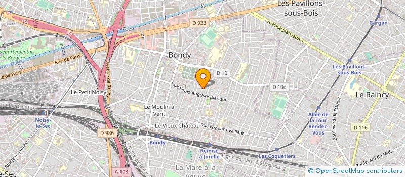 localisation de l'entreprise MONSIEUR ANTONIO DO NASCIMENTO  BONDY