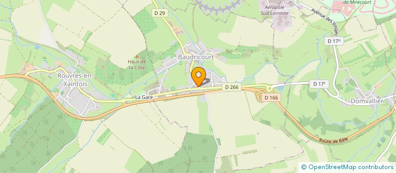 localisation de l'entreprise MONSIEUR ANTONIO DOS SANTOS MENINO  BAUDRICOURT