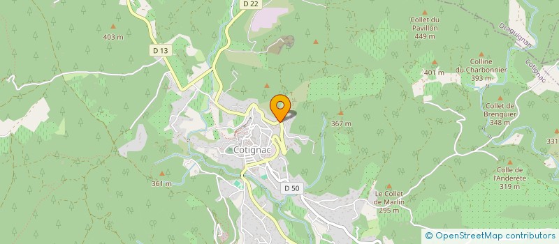 localisation de l'entreprise MONSIEUR ANTONIO FATELA-NABAIS  COTIGNAC