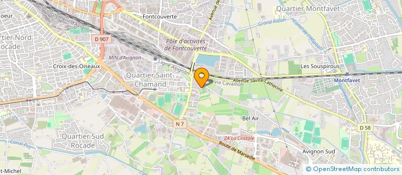 localisation de l'entreprise MONSIEUR ANTONIO FERNANDES  AVIGNON