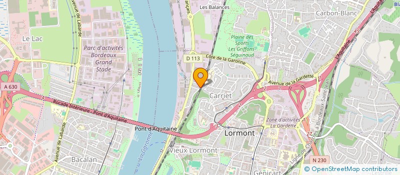 localisation de l'entreprise MONSIEUR ANTONIO FERNANDES DE AMORIN  LORMONT