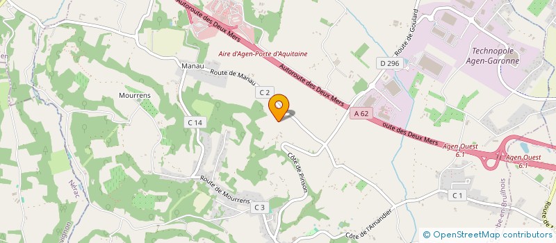 localisation de l'entreprise MONSIEUR ANTONIO FERREIRA  SAINTE-COLOMBE-EN-BRUILHOIS