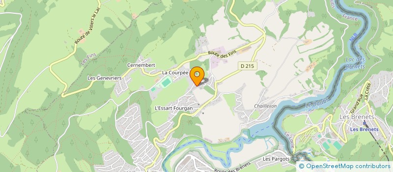 localisation de l'entreprise MONSIEUR ANTONIO GERALDES  VILLERS-LE-LAC