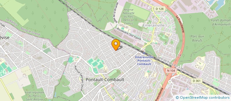 localisation de l'entreprise MONSIEUR ANTONIO GONCALVES à PONTAULT-COMBAULT