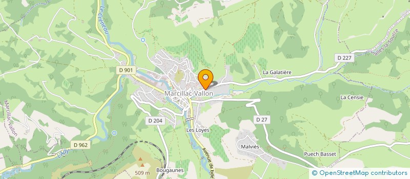 localisation de l'entreprise MONSIEUR ANTONIO GUARDIOLA à MARCILLAC-VALLON