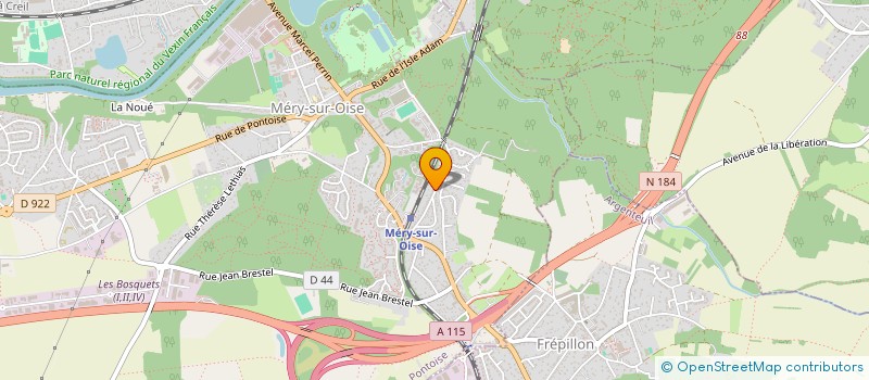 localisation de l'entreprise MONSIEUR ANTONIO GUZMAN NAVAS  MERY-SUR-OISE