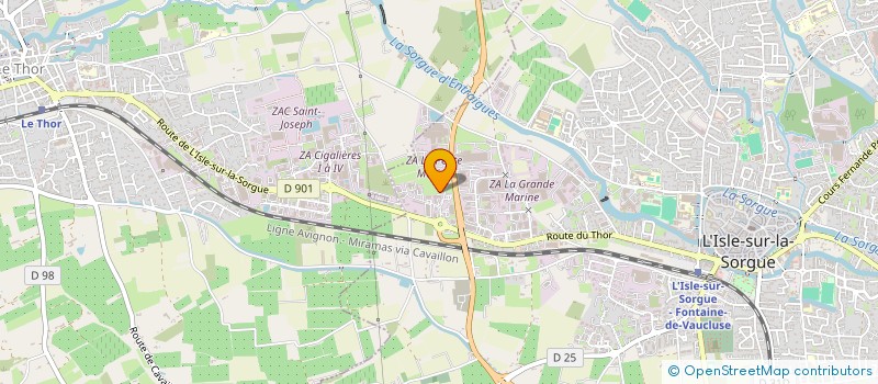 localisation de l'entreprise MONSIEUR ANTONIO JOAQUIM PEREIRA à L'ISLE-SUR-LA-SORGUE