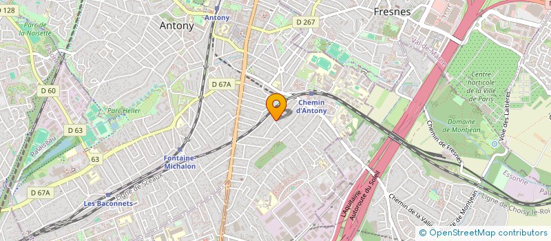 localisation de l'entreprise MONSIEUR ANTONIO LOPES MEDEIROS à ANTONY