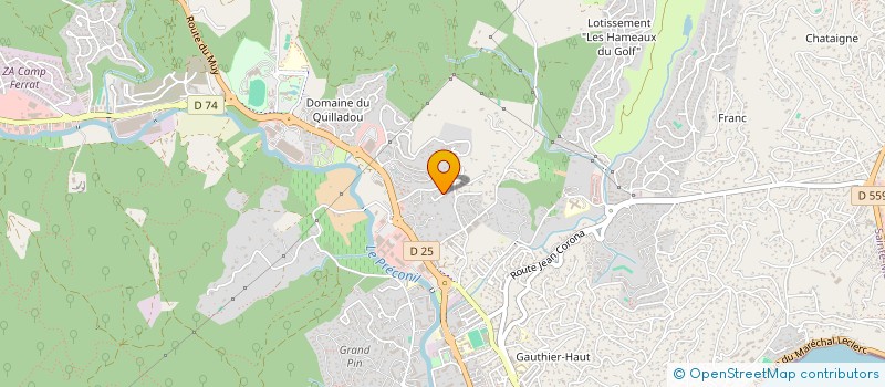 localisation de l'entreprise MONSIEUR ANTONIO MARQUES PEREIRA à SAINTE MAXIME