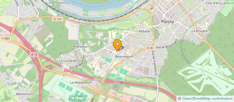 localisation de l'entreprise MONSIEUR ANTONIO MARTINS  POISSY