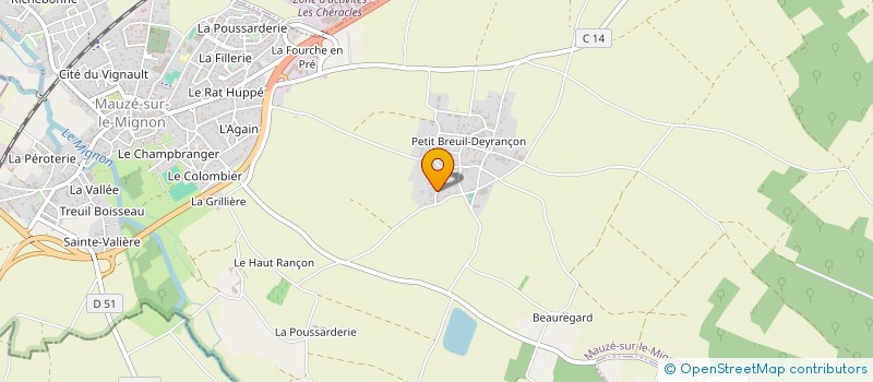 localisation de l'entreprise MONSIEUR ANTONIO MENDES COSTA  SAINT-HILAIRE-LA-PALUD