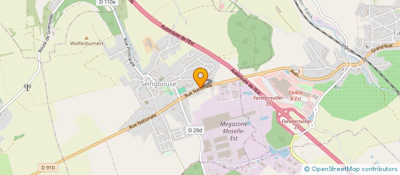 localisation de l'entreprise MONSIEUR ANTONIO MISTRETTA  SEINGBOUSE