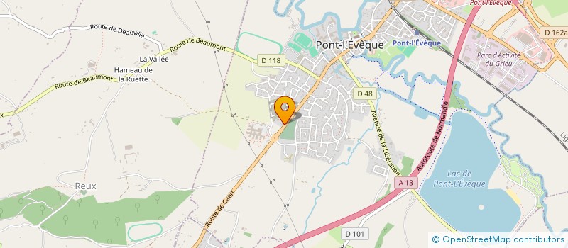 localisation de l'entreprise MONSIEUR ANTONIO MONTEIRO  PONT L'EVEQUE