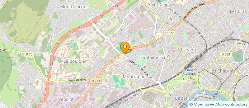 localisation de l'entreprise MONSIEUR ANTONIO NUNES à BESANCON