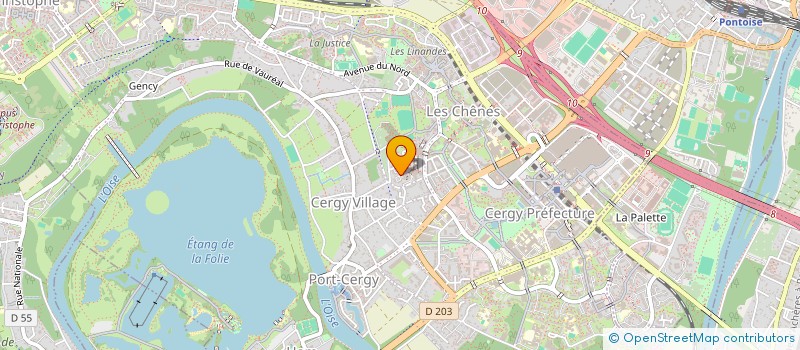 localisation de l'entreprise MONSIEUR ANTONIO PEDALINO  CERGY