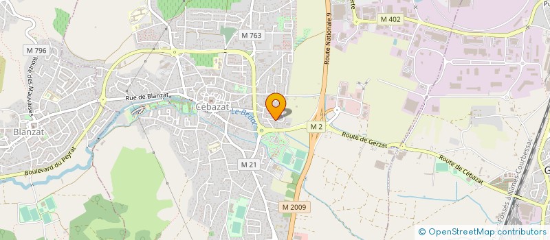 localisation de l'entreprise MONSIEUR ANTONIO PEREIRA  CEBAZAT