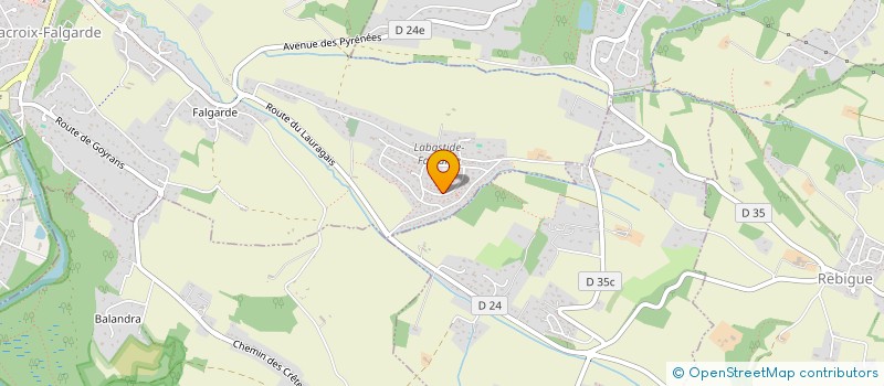 localisation de l'entreprise MONSIEUR ANTONIO PEREZ CASTILLO  LACROIX-FALGARDE