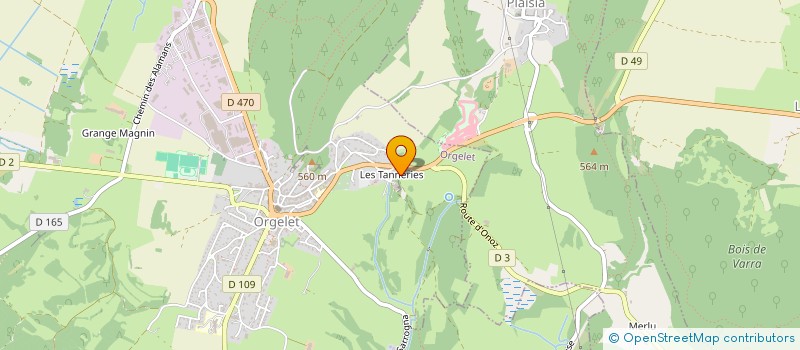 localisation de l'entreprise MONSIEUR ANTONIO PIMENTA DO CANTO à ORGELET