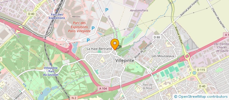 localisation de l'entreprise MONSIEUR ANTONIO PINTO à VILLEPINTE