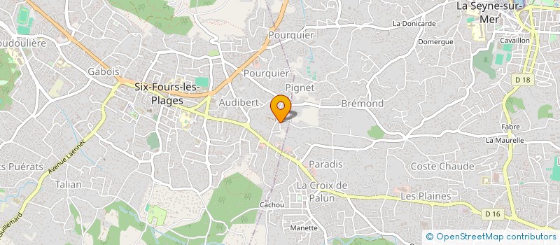 localisation de l'entreprise MONSIEUR ANTONIO PLATAROTI à SIX-FOURS-LES-PLAGES