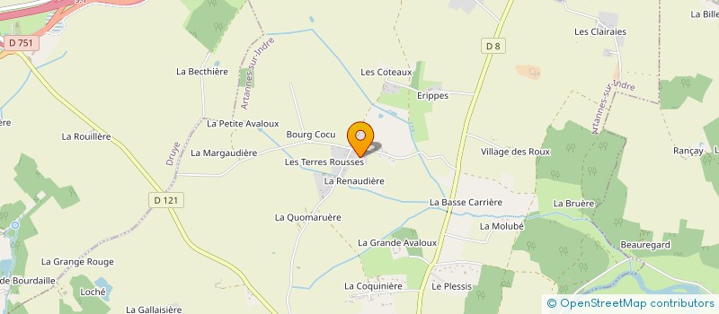 localisation de l'entreprise MONSIEUR ANTONIO RIBEIRINHO  ARTANNES-SUR-INDRE