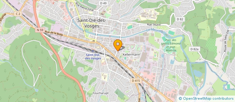 localisation de l'entreprise MONSIEUR ANTONIO RIBEIRO ROQUE à SAINT DIE DES VOSGES