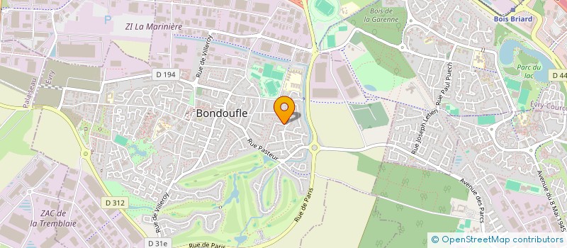 localisation de l'entreprise MONSIEUR ANTONIO RODRIGUES à BONDOUFLE