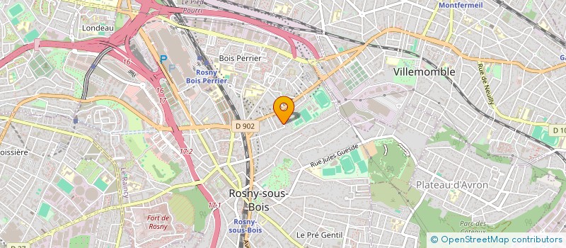 localisation de l'entreprise MONSIEUR ANTONIO RODRIGUES DA CUNHA à ROSNY-SOUS-BOIS
