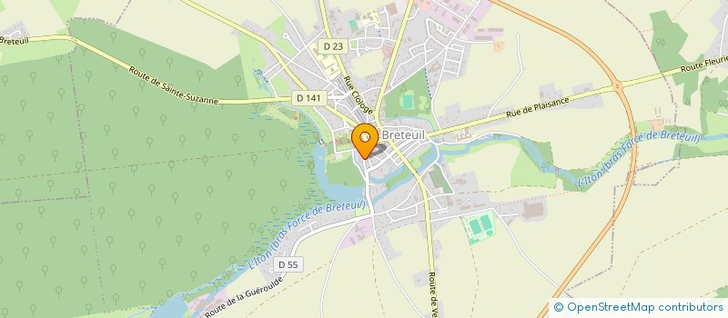 localisation de l'entreprise MONSIEUR ANTONIO ROSSI  BRETEUIL