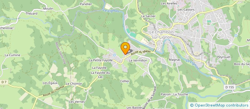 localisation de l'entreprise MONSIEUR ANTONIO SAVINI  LE CHAMBON SUR LIGNON