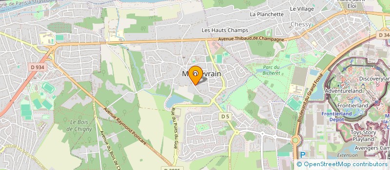 localisation de l'entreprise MONSIEUR ANTONIO SOUSA à MONTEVRAIN