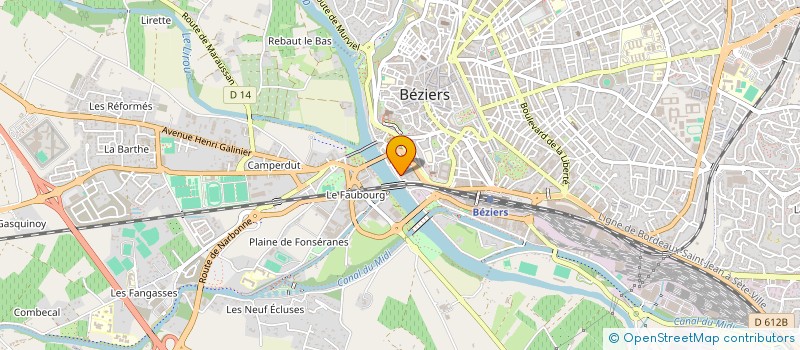 localisation de l'entreprise MONSIEUR ANTONIO TRAVERSO  BEZIERS