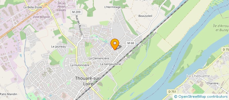 localisation de l'entreprise MONSIEUR ANTONY BAZOGE à THOUARE-SUR-LOIRE