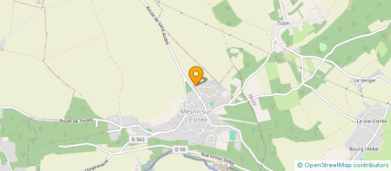 localisation de l'entreprise MONSIEUR ANTONY BERJONNEAU  MESNIL-SUR-L'ESTREE