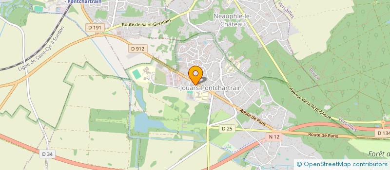 localisation de l'entreprise MONSIEUR ANTONY BERTELET  JOUARS-PONTCHARTRAIN